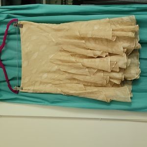 Women's size 6, Ralph Lauren, cream/beige colors dressy skirt